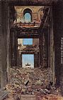 Ruins Canvas Paintings - The Ruins of the Tuileries Palace after the Commune of 1871